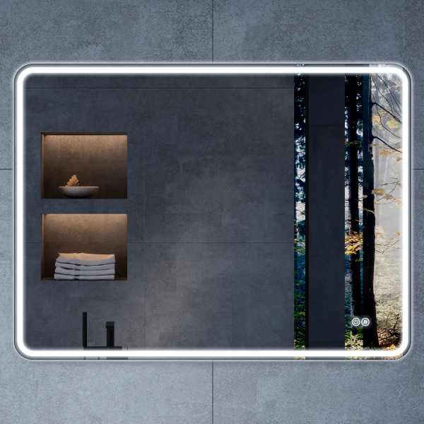 Зеркало Vincea LED VLM-3VC100-2 1000х800 c сенсорным выключателем и диммером, антизапотевание Зеркало Vincea LED VLM-3VC100-2 1000х800 c сенсорным выключателем и диммером, антизапотевание