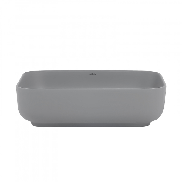 Раковина накладная ABBER Rechteck AC2202MG серая матовая