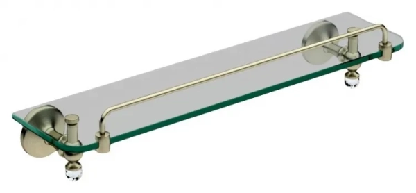 Полка стеклянная ART&MAX ANTIC CRYSTAL AM-E-2682SJ-Br, Бронза