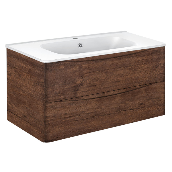 Тумба без раковины Vincea Paola 1000 подвесная, 2 выкатных ящика soft close, R.Wood, VMC-2P100RW Тумба без раковины Vincea Paola 1000 подвесная, 2 выкатных ящика soft close, R.Wood, VMC-2P100RW