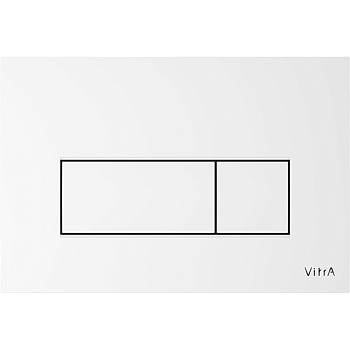 Панель смыва Vitra Root Square, белая, 740-2300