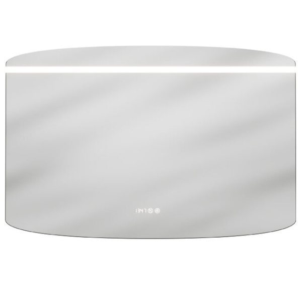 Зеркало СОФТ 120см (h-80) с посветкой/подогрев/часы Caprigo, 2063HW