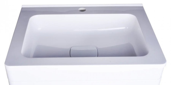 Тумба подвесная Style Line, "Каре 80" (2 ящ.) Люкс белая, СС-00002270