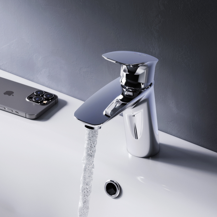 Смеситель AM.PM Spirit V2.1 F71A82100 для раковины, с донным клапаном