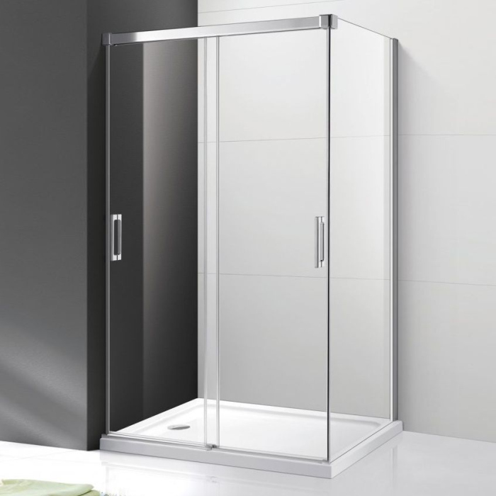 Душевой уголок Cezares Tandem Soft AH-2-120/90-C-Cr-IV стекло прозрачное