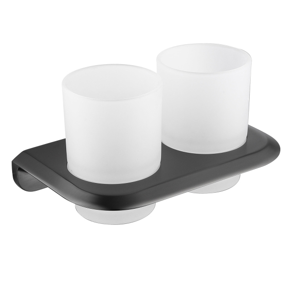 Стакан двойной для зубных щеток ABBER Nord AA1557NG никель