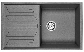 Кухонная мойка GRANULA (8601, ГРАФИТ )