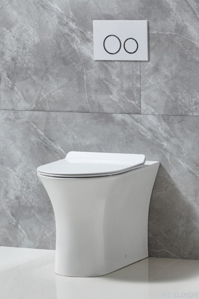 Унитаз приставной BelBagno Ancona BB1224CBR-P безободковый (готовый набор)