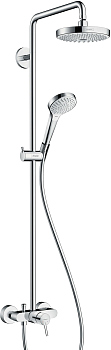 Душевая стойка Hansgrohe Croma Select S 180 2jet 27255400 с однорычажным смесителем
