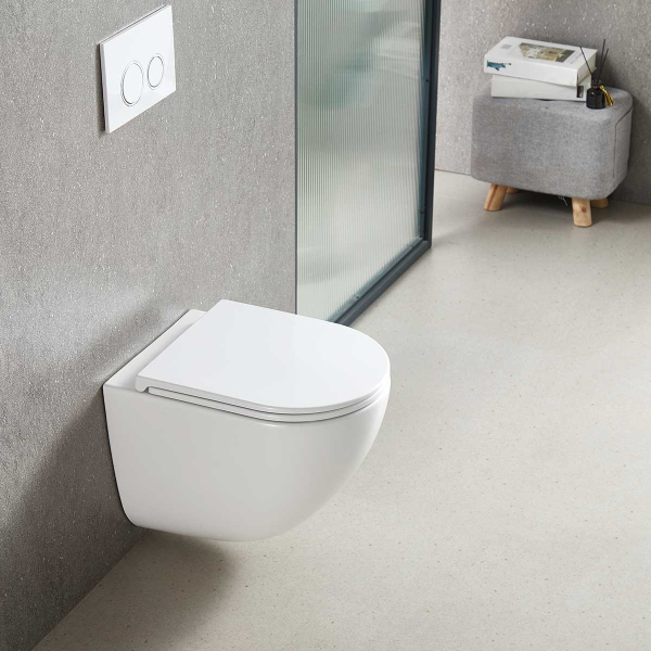 Унитаз подвесной Vincea Tornado Bien VT1-51T безободковый, цвет белый, soft-close сиденье