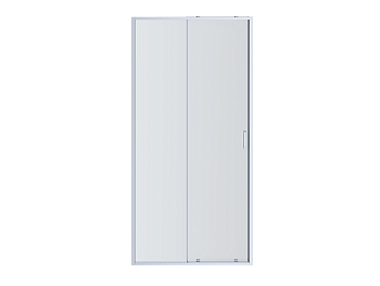 Душевая дверь Aquatek AQ ARI RA 10020BL двухэлементная, 100x200 профиль черный, стекло прозрачное