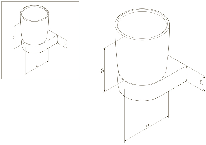 Стакан AM.PM Sensation A3034300