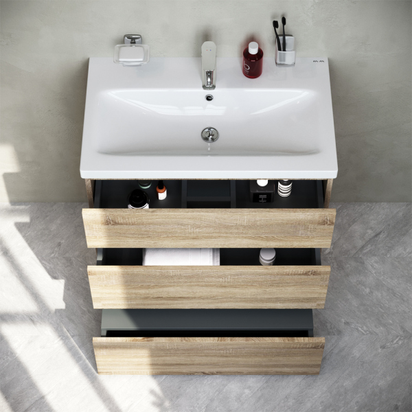 Тумба без раковины напольная AM.PM Gem S, M91FSX0752OF Тумба без раковины напольная AM.PM Gem S, M91FSX0752OF