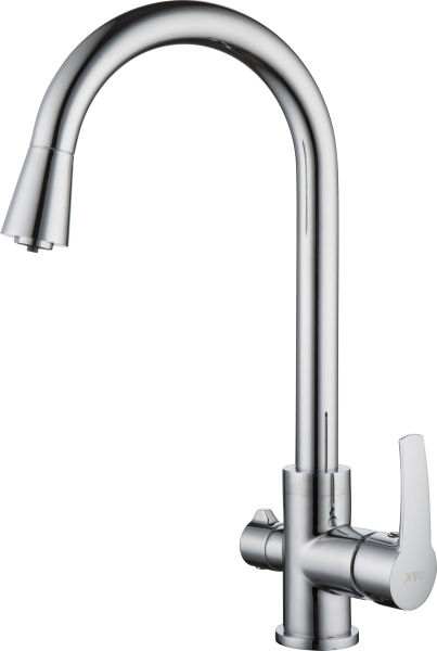 Смеситель для кухни D&K Rhein.Valerius (DA1361601) с подключением к фильтру Хром