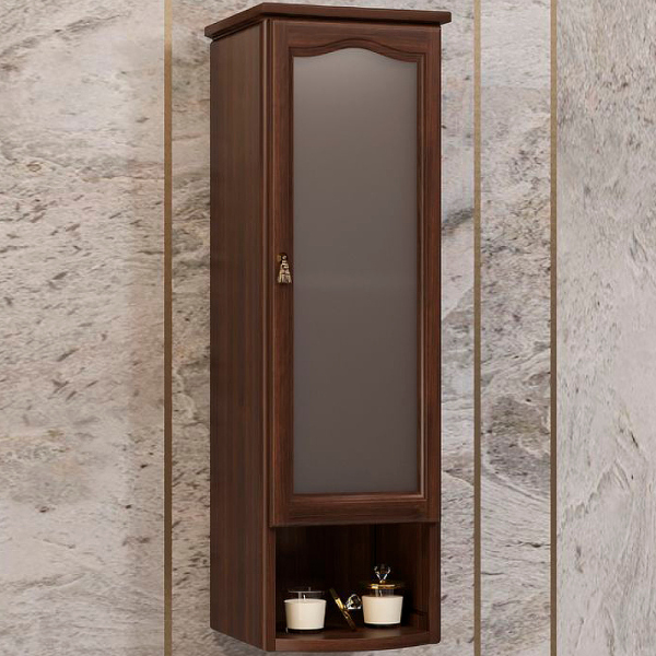 Шкаф Opadiris Риспекто подвесной 1 створч., цвет нагал, правый, с матовым стеклом, 00-00006083