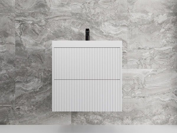 Тумба без раковины подвесная Style Line "Стокгольм 60", (2 ящ.) белый, PUSH, ЛС-00002307