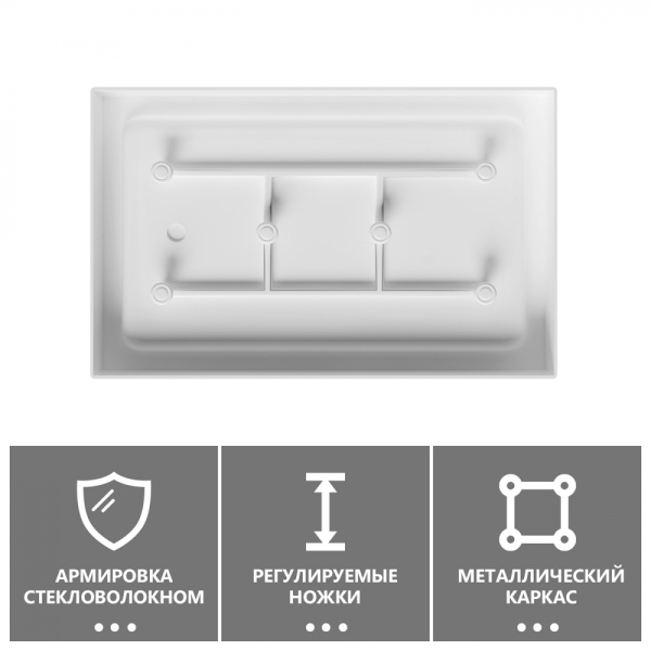 Душевой поддон ABBER AD3C098 90х80 прямоугольный, акриловый, белый