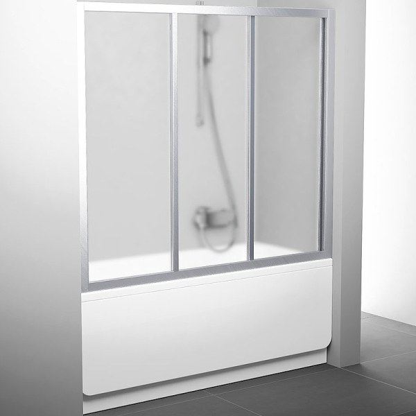 Шторка на ванну Ravak AVDP3-180 Grape, профиль сатин