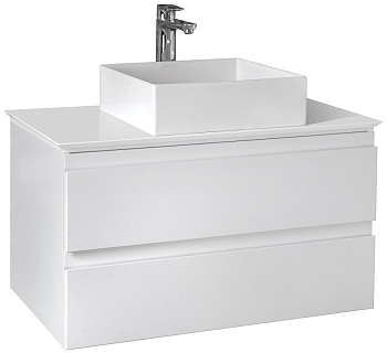 Тумба с раковиной Jacob Delafon Madeleine 80 белый матовый с подсветкой EB2083-J51