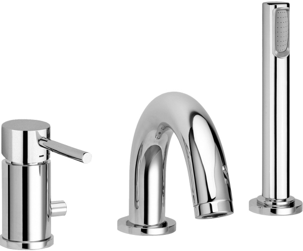 Смеситель Paffoni Light LIG040LCR на борт ванны, хром