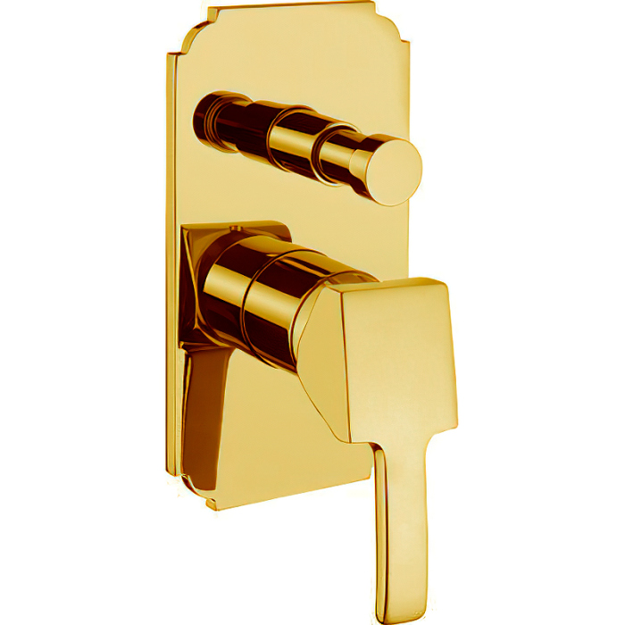 LEGEND-VDIM-03/24 Встраиваемый однорычажный смеситель для душа с переключателем, золото