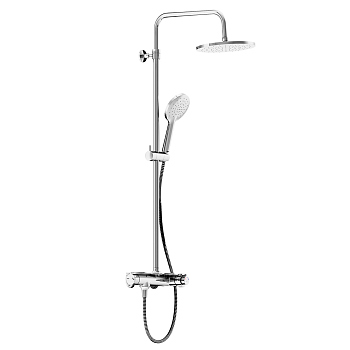 Душевая система с душевым термостатическим смесителем-полкой Damixa Jupiter, 977750000
