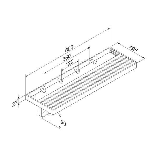 Полка для полотенец Damixa Jupiter, DA7737700