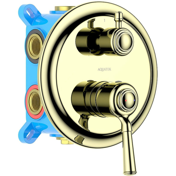 Смеситель для душа Aquatek Классик AQ1547PG Полированное золото