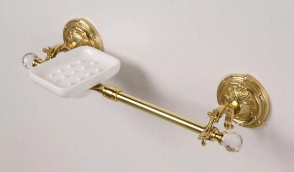 Полотенцедержатель ART&MAX BAROCCO CRYSTAL AM-2057P-Do-Ant-C, Античное золото