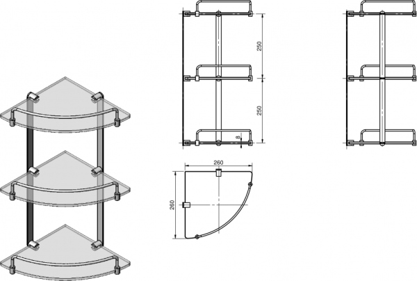 Полка Langberger 70252