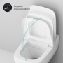 Унитаз подвесной AM.PM Inspire V2.0 CCC50A1700SC безободковый с биде