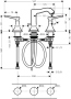 Смеситель Hansgrohe Metropol Classic 31330000 для раковины