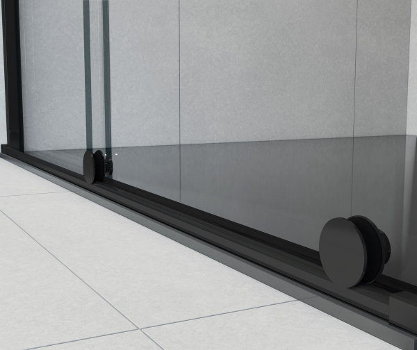 Душевая дверь Vincea Arno VPS-1A120CLB, 1200, черный, стекло прозрачное