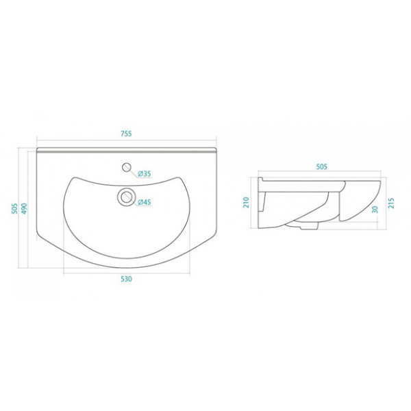 Тумба для комплекта Style Line Жасмин 80 белая