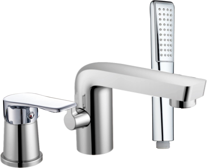 Смеситель 1 Orange Berti M17-333cr на борт ванны