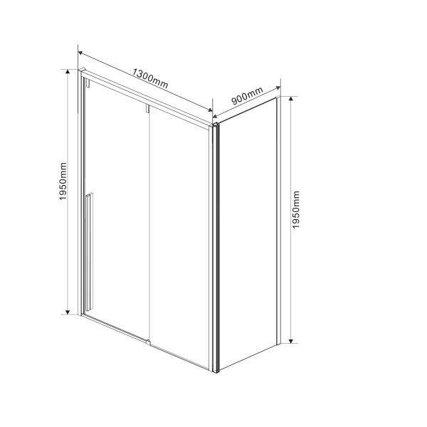 Душевой уголок Vincea Lugano, VSR-1L9013CLB-1