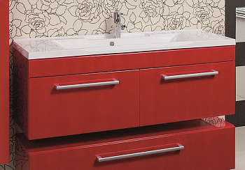 Тумба с раковиной Акватон Мадрид 1A1703K0MA940 цвет Бордо