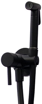 Гигиенический душ Paffoni Tweet Round ZDUP110NO со смесителем, С ВНУТРЕННЕЙ ЧАСТЬЮ