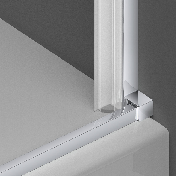 Душевая дверь Vincea Alpha VDP-3AL800CLB, черный, стекло прозрачное