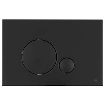 Панель механическая двойная OLI Globe, пластик soft-touch черный