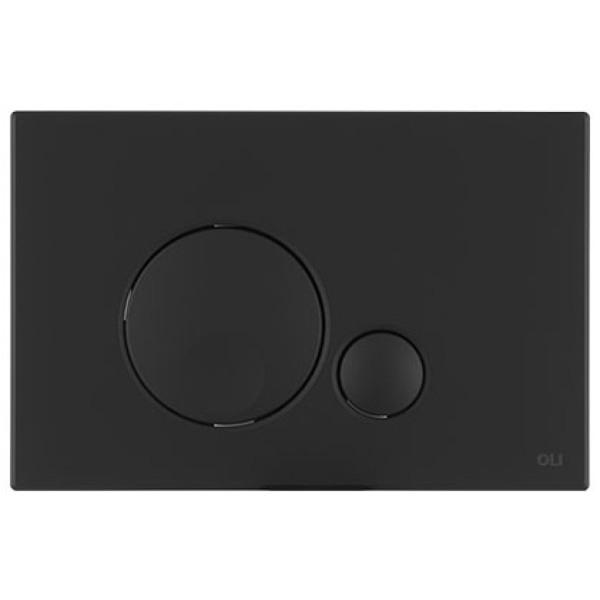 Панель механическая двойная OLI Globe, пластик soft-touch черный