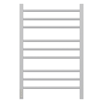 Полотенцесушитель электрический Point PN70758W П9 500x800, диммер слева, белый