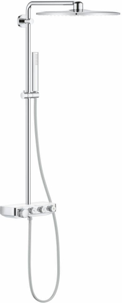 Душевая стойка Grohe Euphoria SmartControl 310 Duo Cube 26508LS0 белая луна, с термостатом