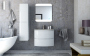 Тумба с раковиной Cezares Vague 70 bianco lucido