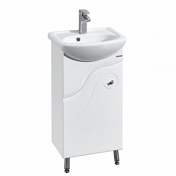 Тумба с раковиной Акватон Колибри 45 1A0652K1KO01L, белый