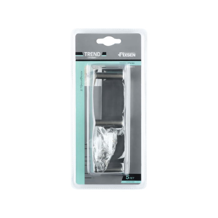 Планка FIXSEN 3 крючка TREND GRAPHITE (FX-98005-3)