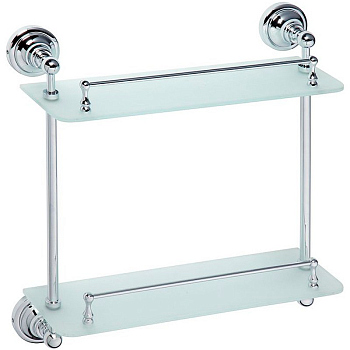 Полка стеклянная двойная