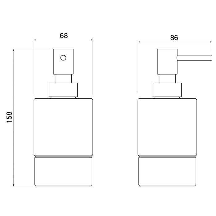 Дозатор Timo настольный Saona (13239/17)