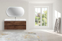 Тумба с раковиной Vincea Mia 1200 подвесная, 2 выкатных ящика soft close, R.Wood, VMC-2MC120RW+VBS-13120MA
