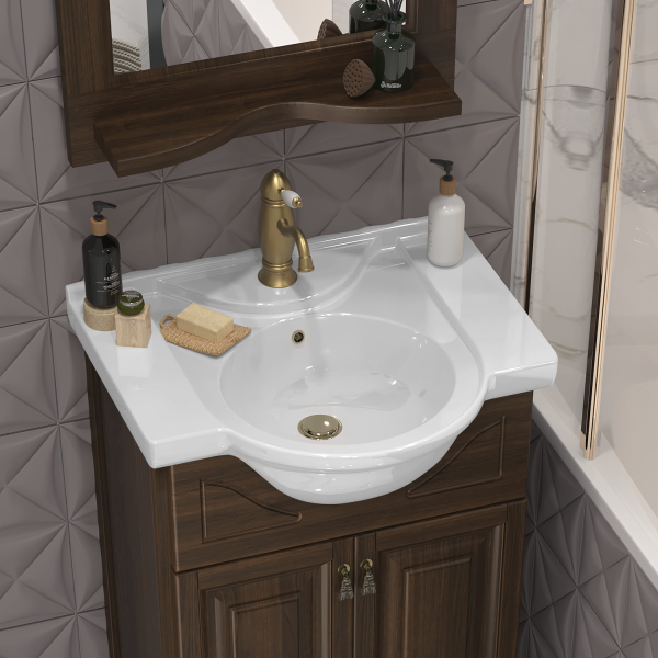 Зеркало Opadiris Риспекто 80, цвет 9003, с выключателем, 00-00007060 Зеркало Opadiris Риспекто 80, цвет 9003, с выключателем, 00-00007060